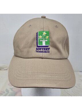 Tennessee Lottery Strapback Tan Hat Baseball Cap Head To Toe Adjustable One Size
